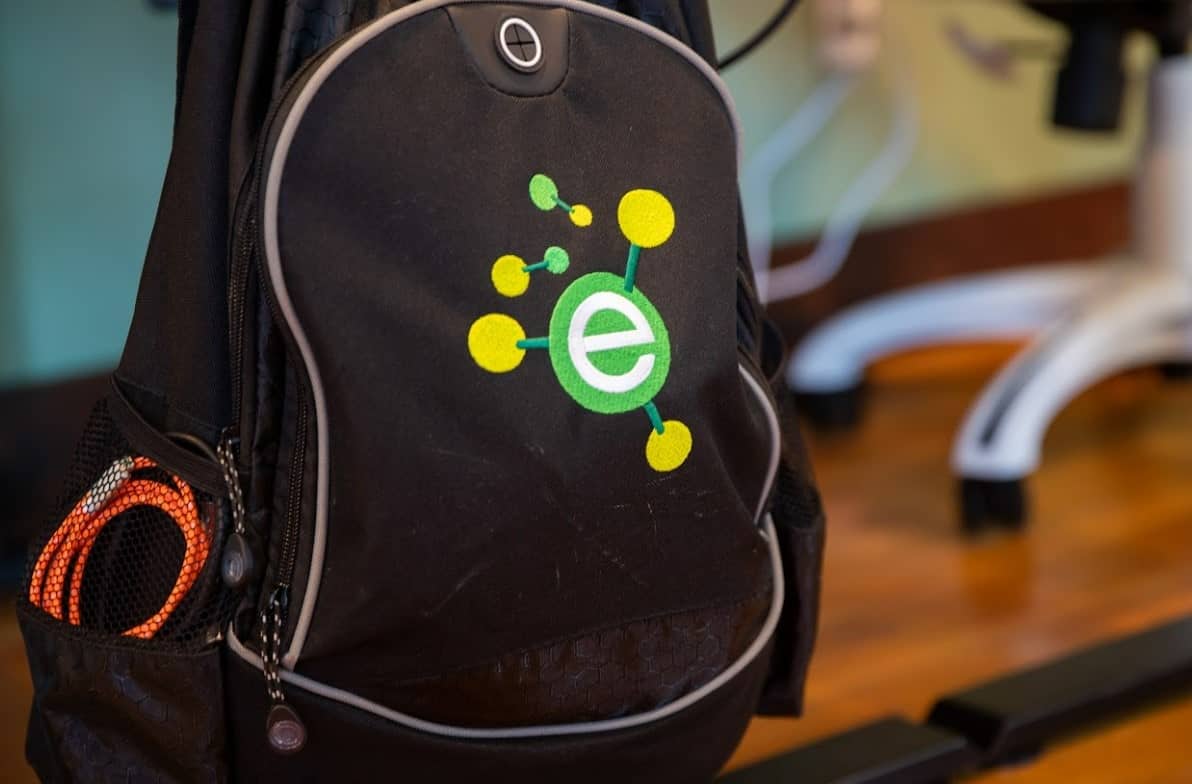 Black backpack with EHPN logo